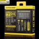 D4 LCD Display QC Quick Charge Smart Battery Charger Universal For Lithium Ni-Mh Battery 18650 26650 21700 RCR123A AA AAA
