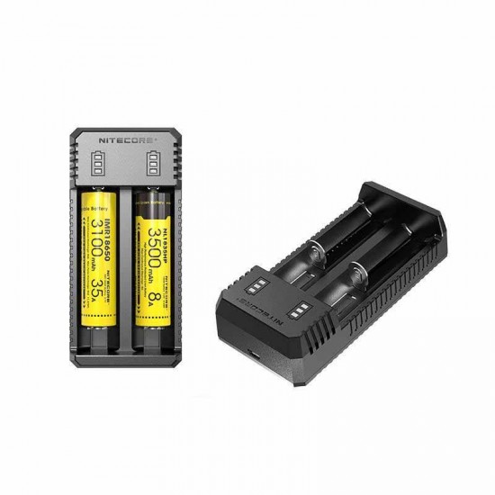 UI2 Dual-Slot Intelligent USB Lithium-ion Battery Charger For 18650 18350 20700 21700 ETC UI2 Dual-Slot Intelligent USB Lithium-ion Battery Charger For 18650 18350 20700 21700 ETC