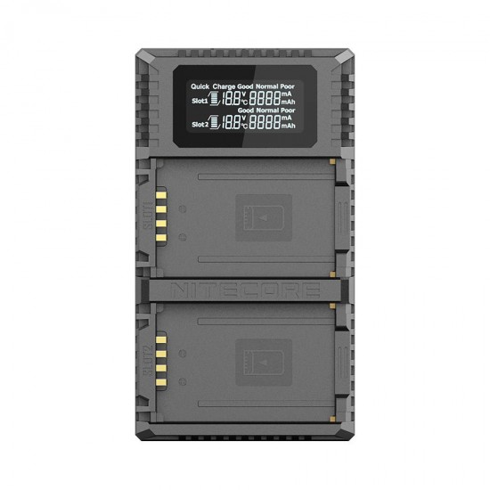 ULM10 PRO Dual Slots Port USB Digital Battery Charger For Leica Camera Battery BP-SCL5 ULM10 PRO Dual Slots Port USB Digital Battery Charger For Leica Camera Battery BP-SCL5