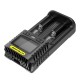 UM2/UM4 LCD Display 5V/2A Lithium Battery Charger USB QC Smart Rapid Charger For AA AAA 18650 21700 26650