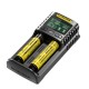 UM2/UM4 LCD Display 5V/2A Lithium Battery Charger USB QC Smart Rapid Charger For AA AAA 18650 21700 26650