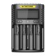 UM4/UM2 LCD Screen Display Lithium Battery Charger 4-Slots USB Charging Smart Rapid Battery Charger