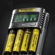 UMS4 USB Battery Charger LCD Screen Smart 3Modes Charging For Almost All Battery Types