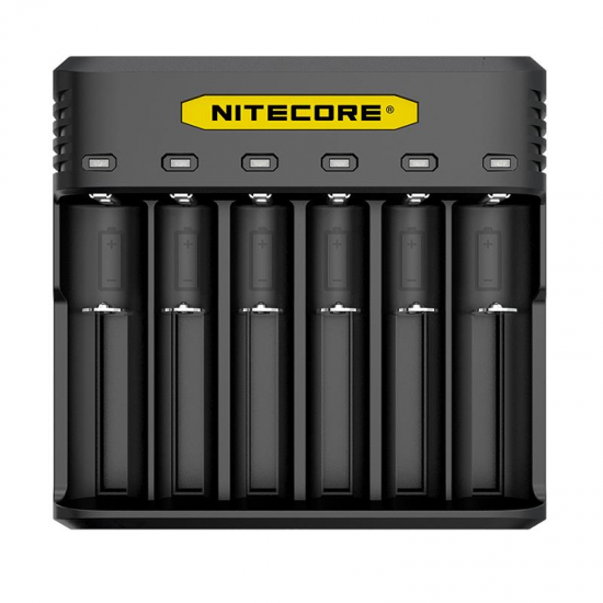 Q6 SIX SLOT 2A Universal Li-ion/IMR Battery Charger For 18650 16340 RCR123A 14500 18350 Q6 SIX SLOT 2A Universal Li-ion/IMR Battery Charger For 18650 16340 RCR123A 14500 18350