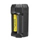 V2 6A USB Output In-Car Speedy Smart Battery Charger with 12V Adapter 2Slots 18650 26650 AA