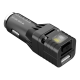 VCL10 Quick Charge 3.0 USB Car Charger With White + Red Light Flashlight VCL10 Quick Charge 3.0 USB Car Charger With White + Red Light Flashlight