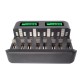Multi 8 Slots LCD Display Battery Charger Travel Portable Car Chargers Smart Charger For Nimh Nicd AA/AAA/SC/C/D/9V Rechargeable Battery Multi 8 Slots LCD Display Battery Charger Travel Portable Car Chargers Smart Charger For Nimh Nicd AA/AAA/SC/C/D/9V Rechargeable Battery