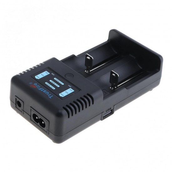 TR-019 Intelligent Fast Battery Charger 2 Slots Charger Li-ion Battery For 18650/26650/25500/21700 / 20700/14500 For EU US Plug TR-019 Intelligent Fast Battery Charger 2 Slots Charger Li-ion Battery For 18650/26650/25500/21700 / 20700/14500 For EU US Plug