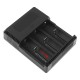 TR-018 Intelligent Fast 3 Slots Li-ion Battery Charger LED Indicate for 23650 26650 21700 20700 14500 18650 18350 Battery