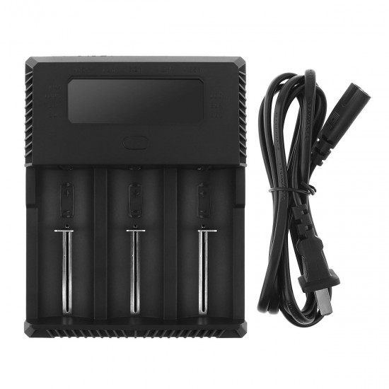 TR-018 Intelligent Fast 3 Slots Li-ion Battery Charger LED Indicate for 23650 26650 21700 20700 14500 18650 18350 Battery TR-018 Intelligent Fast 3 Slots Li-ion Battery Charger LED Indicate for 23650 26650 21700 20700 14500 18650 18350 Battery