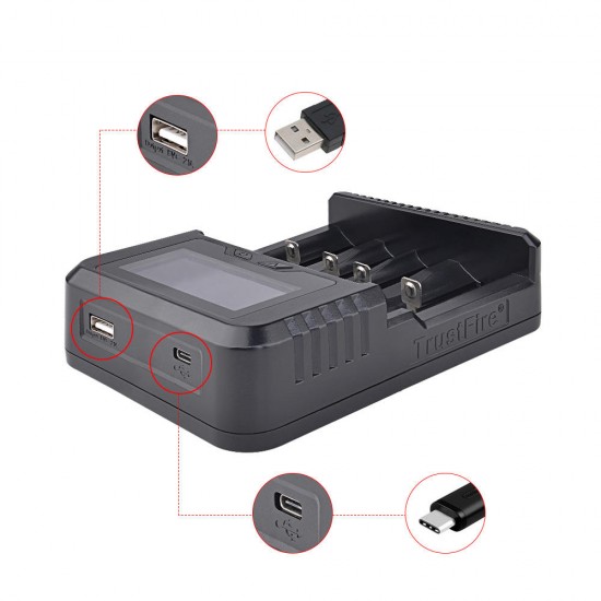 TR-020 QC3.0 Quick Charge Universal USB Charging Battery Charger TR-020 QC3.0 Quick Charge Universal USB Charging Battery Charger