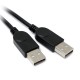 USB 2.0 A Female to Dual A Male Data Sync Power Charger Y Cable