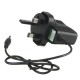 Universal 3.5mm UK Plug AC Charger For LED Flashlight Headlamp 55cm