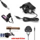 Universal 3.5mm UK Plug Charger For LED Flashlight Headlight 93.5cm Universal 3.5mm UK Plug Charger For LED Flashlight Headlight 93.5cm