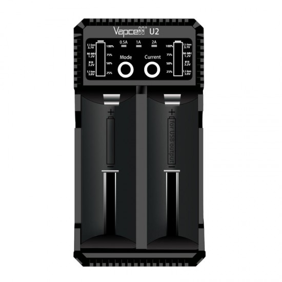 U2 2A Battery Charger Smart USB Charger For Li-ion / Lifepo4 / Ni-MH / Ni-Cd AAA AAAA C D Battery Charging
