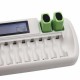 ZN1680C 16 Bay Smart Rechargeable Battery Charger AA AAA NiMH NiCD 9V Rechargeable Batteries AC Wall Adapter ZN1680C 16 Bay Smart Rechargeable Battery Charger AA AAA NiMH NiCD 9V Rechargeable Batteries AC Wall Adapter