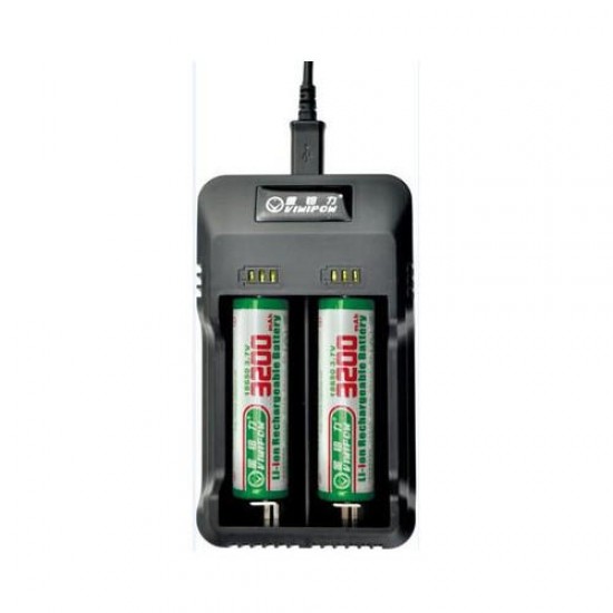 ZH220E 18650 26650 2 Slots Intelligent Battery Charger