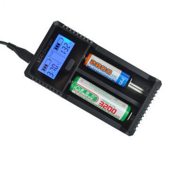 ZH221C 2 Slot Digital Displays battery charger Ni-MH/Lithium ion Battery Charger