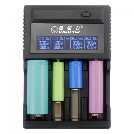ZL440C Universal Speedy Charging 4 Slot LCD Automatic Display for Li-ion/Ni-MH/Ni-Cd/ Fire PreBattery Charger