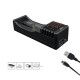 ARF1 DC 5V/1A Universal USB Lithium Battery Charger LCD Display Smart Charger For 18650/18350/17500/16340 ARF1 DC 5V/1A Universal USB Lithium Battery Charger LCD Display Smart Charger For 18650/18350/17500/16340