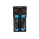 ARF2 Dual-slot Universal USB Lithium Battery Charger LCD Display Smart Charger For 18650/18350/17500/16340