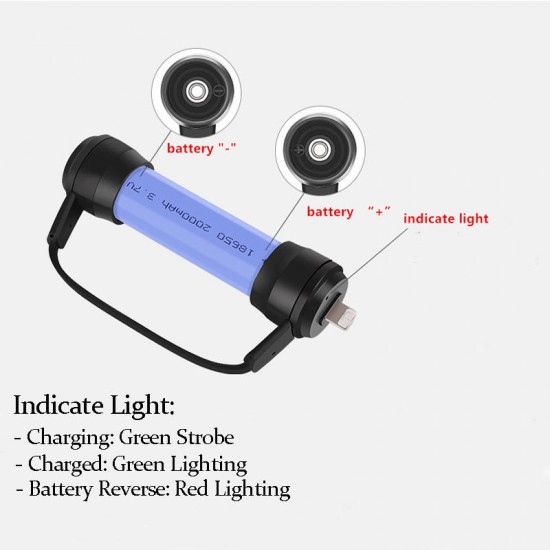 XC01 Mini Magnetic Emergency Charger Portable USB 18650 Battery Charger for Mobile Phone