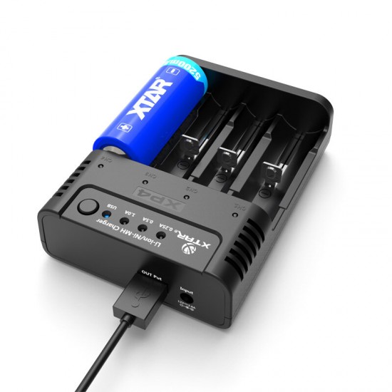 XP4 4Slots HD LCD Screen Current Optional USB Charging Battery Charger & USB Power Bank XP4 4Slots HD LCD Screen Current Optional USB Charging Battery Charger & USB Power Bank