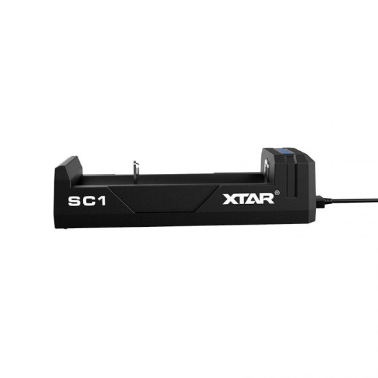 SC1 Single Slot LED Indicator USB 20700 18650 Battery Charger & USB Output Power Bank