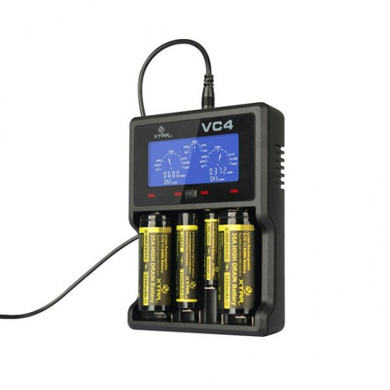 VC4 LCD Screen USB Battery Charger For 18650 26650 14500 Battery VC4 LCD Screen USB Battery Charger For 18650 26650 14500 Battery