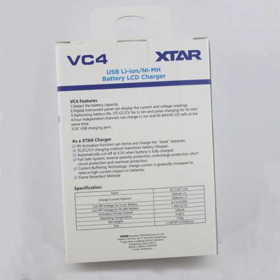 VC4 LCD Screen USB Battery Charger For 18650 26650 14500 Battery VC4 LCD Screen USB Battery Charger For 18650 26650 14500 Battery