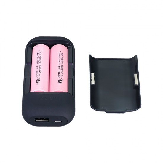 XD-BL2 USB Battery Charger Two-Slot Flexible Power Bank Case For Li-ion/IMR 18650