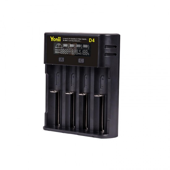 D4 Four Slot USB Rechargeable Lithium Battery Charger Multi-functional Intelligent Charger for 18650/26650/21700/AAA Battery D4 Four Slot USB Rechargeable Lithium Battery Charger Multi-functional Intelligent Charger for 18650/26650/21700/AAA Battery