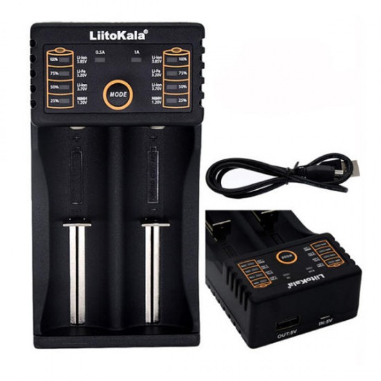 lii-202 5V 2A 18650/26650/16340/14500 Micro USB Battery Charger lii-202 5V 2A 18650/26650/16340/14500 Micro USB Battery Charger