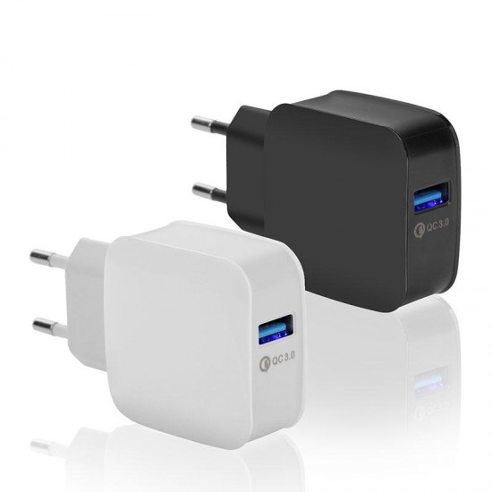 15W 2.4A QC3.0 Fast Charging EU Plug Travel Wall Charger For iphone X 8/8Plus Samsung S8 6