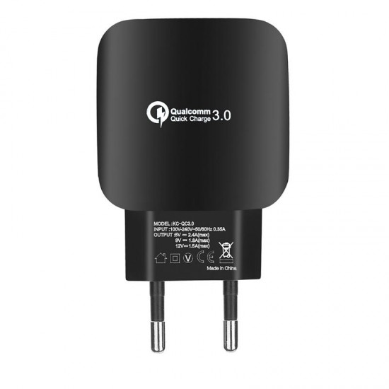 15W 2.4A QC3.0 Fast Charging EU Plug Travel Wall Charger For iphone X 8/8Plus Samsung S8 6 15W 2.4A QC3.0 Fast Charging EU Plug Travel Wall Charger For iphone X 8/8Plus Samsung S8 6