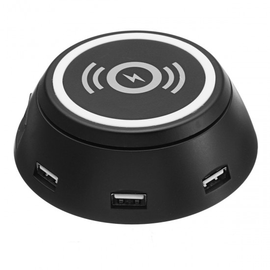 20W 110V-220V 6 USB Ports Wireless Charger For iPhone X/ 8/ 8P Galaxy S8/S8+ 20W 110V-220V 6 USB Ports Wireless Charger For iPhone X/ 8/ 8P Galaxy S8/S8+