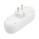 3500W 250V 16A EU Plug Socket With 3 Outlets Travel Adapter Power Strip Extension Smart USB Charger 3500W 250V 16A EU Plug Socket With 3 Outlets Travel Adapter Power Strip Extension Smart USB Charger