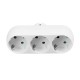 3500W 250V 16A EU Plug Socket With 3 Outlets Travel Adapter Power Strip Extension Smart USB Charger 3500W 250V 16A EU Plug Socket With 3 Outlets Travel Adapter Power Strip Extension Smart USB Charger
