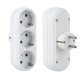 3500W 250V 16A EU Plug Socket With 3 Outlets Travel Adapter Power Strip Extension Smart USB Charger 3500W 250V 16A EU Plug Socket With 3 Outlets Travel Adapter Power Strip Extension Smart USB Charger