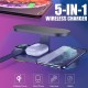 5-in-1 Wiress Phone Earphone Watch Charging Station Fast Charger UV Sterilizing