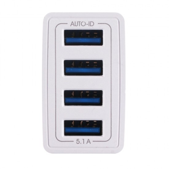 5.1A 4 USB Port Fasting Charging Adapter Charger for iPhone XR XS Max Xiaomi Mi9 S9 Note9 S10