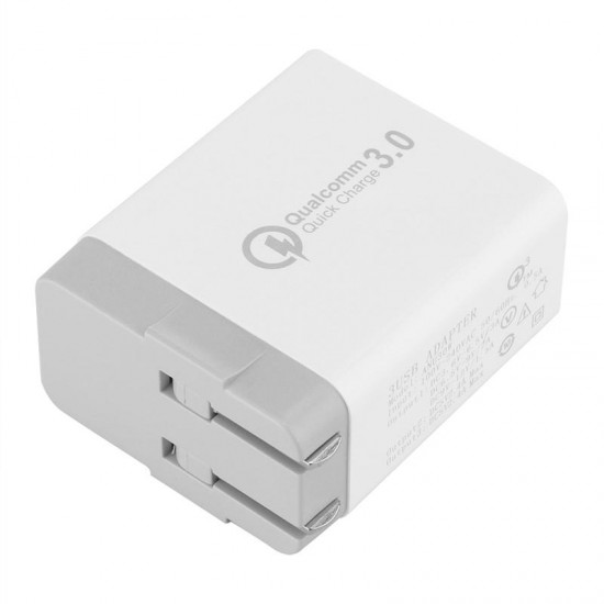 3 USB Ports 3A QC3.0 US Wall Travel Charger For iphoneX 8/8Plus Samsung S8 Letv 6 mi5 mi 3 USB Ports 3A QC3.0 US Wall Travel Charger For iphoneX 8/8Plus Samsung S8 Letv 6 mi5 mi