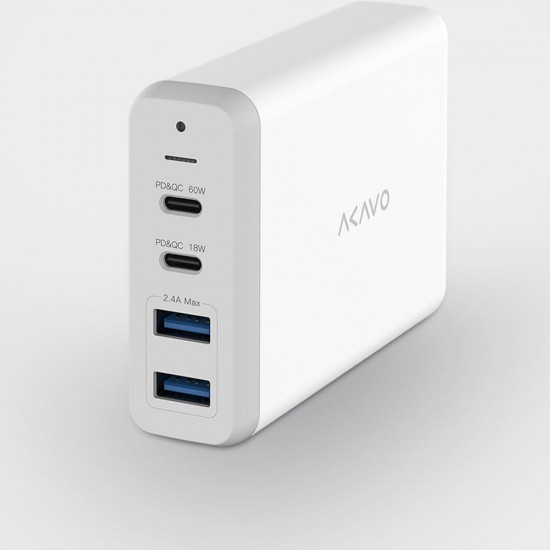 75W 4 IN 1 Type C PD Fast Charging LED Indicator USB Charger Adapter From Xiaomi Ecosystem 75W 4 IN 1 Type C PD Fast Charging LED Indicator USB Charger Adapter From Xiaomi Ecosystem