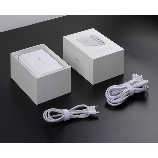 75W 4 IN 1 Type C PD Fast Charging LED Indicator USB Charger Adapter From Xiaomi Ecosystem 75W 4 IN 1 Type C PD Fast Charging LED Indicator USB Charger Adapter From Xiaomi Ecosystem