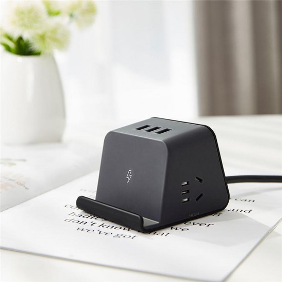 3 USB Ports Charger Adapter Power Strip With Wireless Charger With Extended Line Indicator Light From Xiaomi Eco-System For HUAWEI P30 Mate 20Pro XIAOMI MI8 MI9 S10 S10+ 3 USB Ports Charger Adapter Power Strip With Wireless Charger With Extended Line Indicator Light From Xiaomi Eco-System For HUAWEI P30 Mate 20Pro XIAOMI MI8 MI9 S10 S10+
