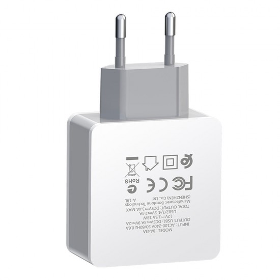 4 USB 18W QC3.0 Fast Charging USB Charger Adapter For iPhone XS 11Pro Huawei P30 Pro Mate 30 Mi10 K30 Oneplus 7T 5G