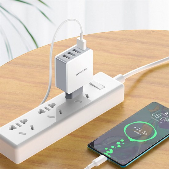 4 USB 18W QC3.0 Fast Charging USB Charger Adapter For iPhone XS 11Pro Huawei P30 Pro Mate 30 Mi10 K30 Oneplus 7T 5G