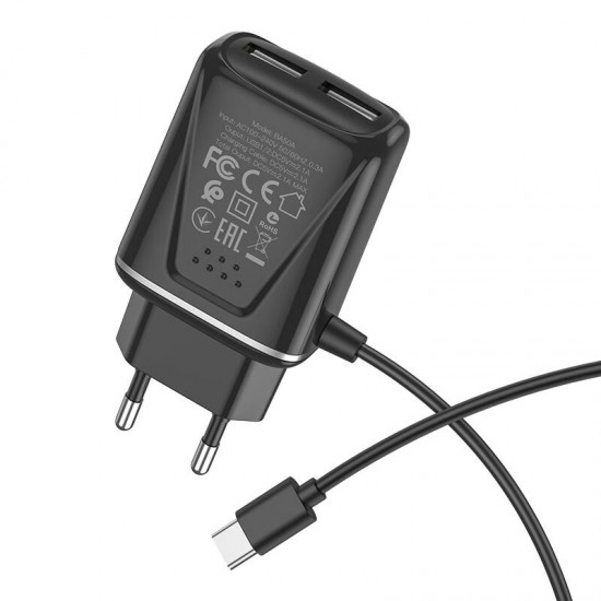 BA50A 2 USB Fast Charging USB Charger Adapter For iPhone 12 XS 11Pro Huawei BA50A 2 USB Fast Charging USB Charger Adapter For iPhone 12 XS 11Pro Huawei