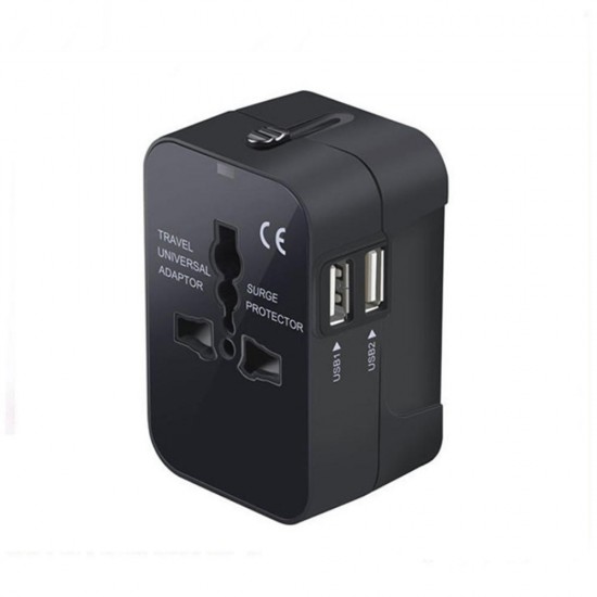 1000W 6A Dual USB Port Universal International Plug Fast Charging Adapter For iPhone XS 11Pro Huawei P30 Pro Mate 30 Mi9 9Pro 5G