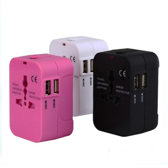 1000W 6A Dual USB Port Universal International Plug Fast Charging Adapter For iPhone XS 11Pro Huawei P30 Pro Mate 30 Mi9 9Pro 5G